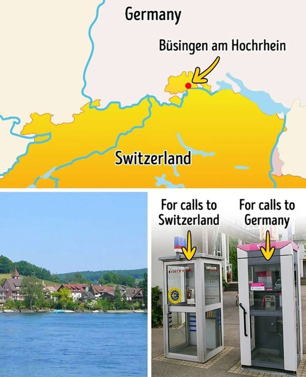 Thị trấn thuộc về cả 2 quốc gia