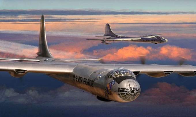 B-36 "Peacemaker" là máy bay ném bom thuộc hàng lớn nhất từng được sản xuất.